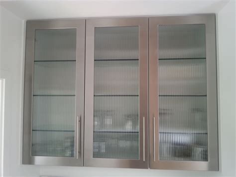 cabinet doors custom with steel|stainless kitchen cabinet doors.